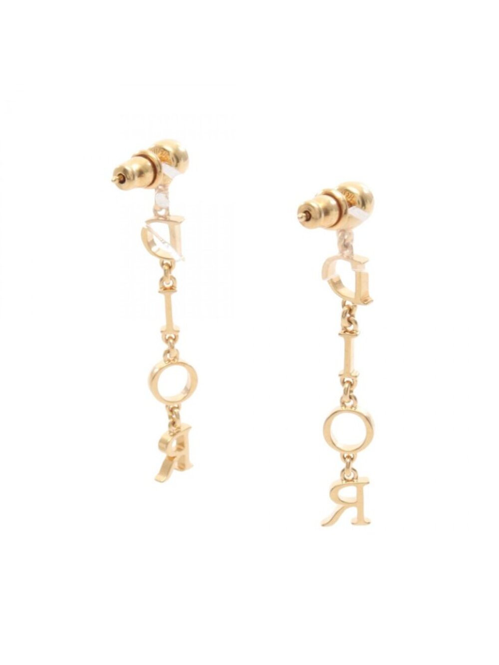 Dior Earrings Logo Gold - Picture 2 of 4